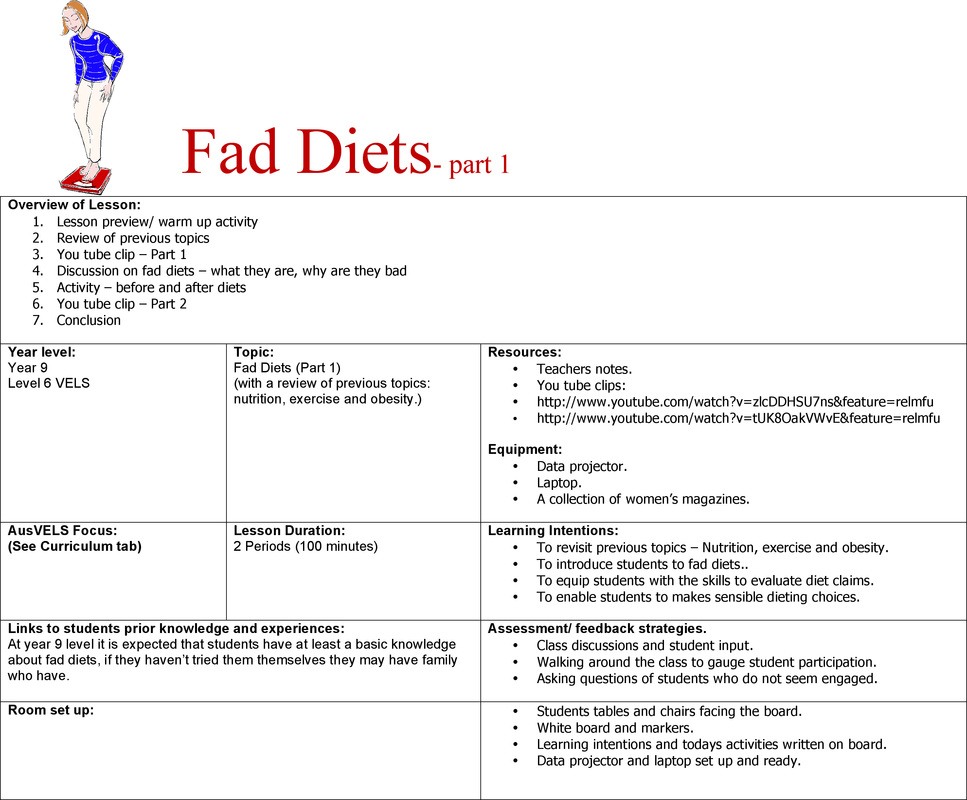 Diet Chart Of A Student